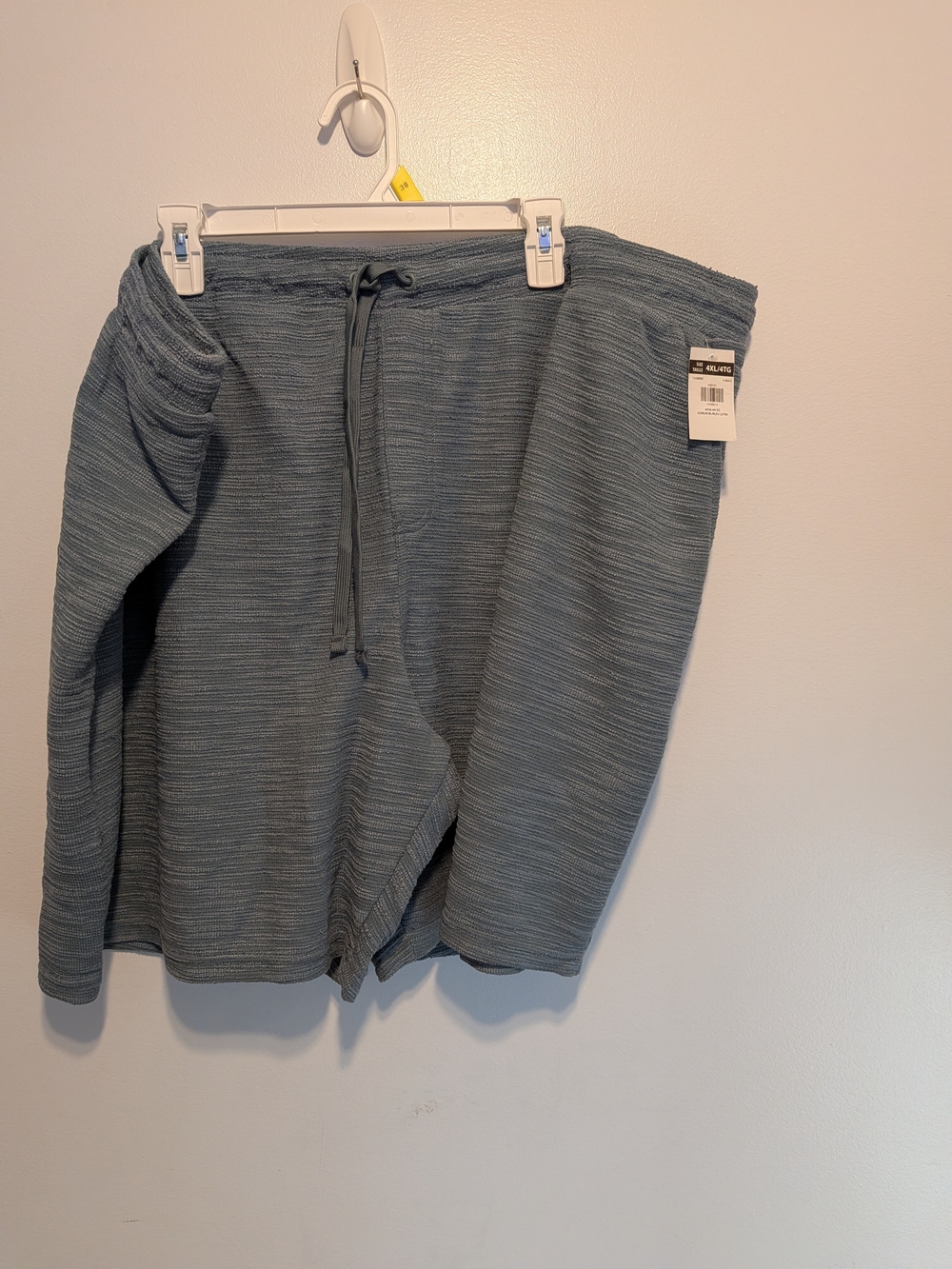 Men's Knit Hybrid Drawstring Shorts in Slate Teal
